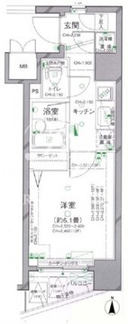 パレステュディオ渋谷ウエスト 1201 間取り図