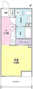 ブリックプレイス 303 間取り図