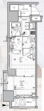 プレミアムキューブ亀戸 301 間取り図