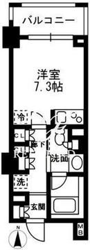 レジディア中落合 B505 間取り図