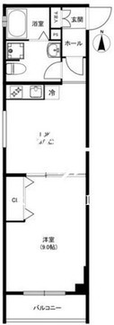 クリアルプレミア目黒 303 間取り図