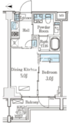 アクアレジデンス錦糸町 503 間取り図
