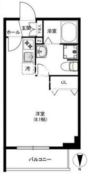 クリアルプレミア目黒 106 間取り図