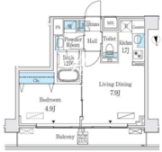 コスモグラシア内神田 602 間取り図 ?>