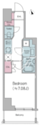 ドゥーエ池袋 1202 間取り図