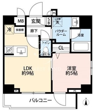 グランドコンシェルジュ恵比寿 402 間取り図