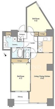 ラサンテ池田山 1404 間取り図