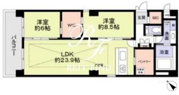 ブレイブ赤坂 201 間取り図