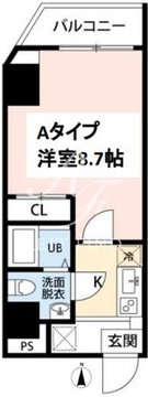 スカイ錦糸町 301 間取り図