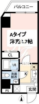 スカイ錦糸町 801 間取り図