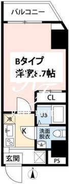 スカイ錦糸町 702 間取り図