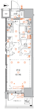 クレイシアIDZ蒲田 802 間取り図