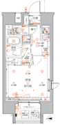クレイシアIDZ蒲田 904 間取り図