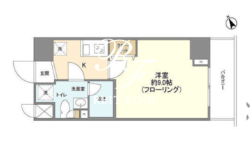 メインテラス上野 902 間取り図