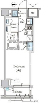 スタイリオ渋谷南平台 305 間取り図