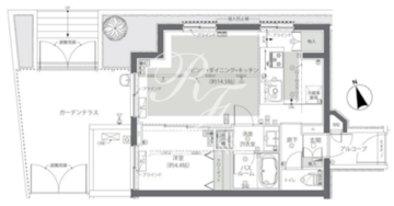 ズーム新宿夏目坂 101 間取り図