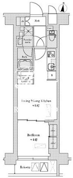 ブリリアイスト渋谷本町 307 間取り図