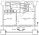 パークアクシス御茶ノ水ステージ 618 間取り図