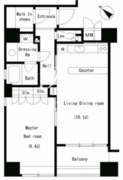 パークアクシス南麻布 808 間取り図