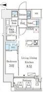 デュオフラッツ池袋 702 間取り図