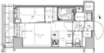 アジールコート大森西 208 間取り図