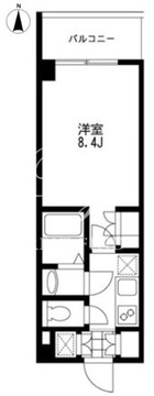 プライマル錦糸町 408 間取り図