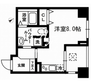 レジディア東日本橋 403 間取り図