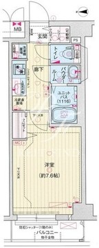 プレサンスジェネ赤羽真正寺坂 103 間取り図