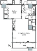 ザ東京タワーズミッドタワー 724 間取り図