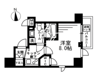 NTPRレジデンス上野稲荷町 502 間取り図