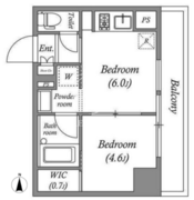 CORVAL住吉 408 間取り図
