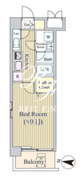 アリビオ西麻布 303 間取り図