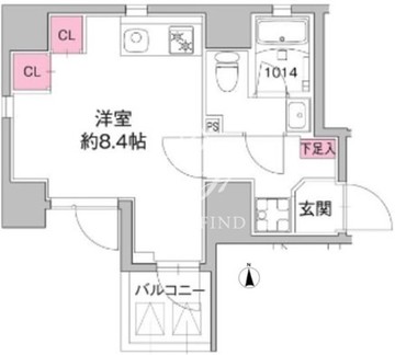 アゼスト浅草 203 間取り図