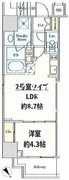 クレストコート大塚2 802 間取り図