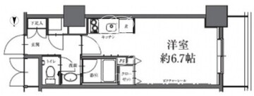 HF駒沢公園レジデンスタワー 2702 間取り図