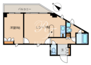 レジディア文京音羽 602 間取り図