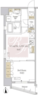 アーバネックス銀座東3 501 間取り図