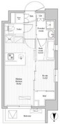 アジールコート蒲田 504 間取り図