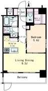 フレンシア蒲田 1204 間取り図
