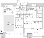 大崎ガーデンレジデンス 1507 間取り図