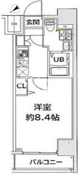 ログ永代橋 405 間取り図