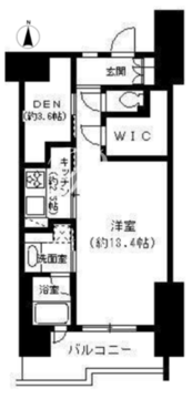 パークキューブ東品川 105 間取り図