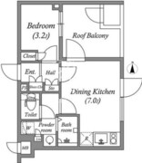 ディームス西早稲田 302 間取り図