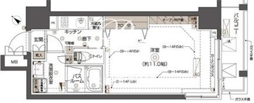 ズーム西五反田 1501 間取り図