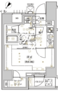 ルクレ押上 902 間取り図