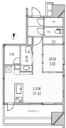 グランパセオ明大前 805 間取り図