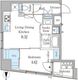 パークルール神田司町ロンド 1002 間取り図