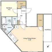 ヴィラクレール文京小石川 502 間取り図