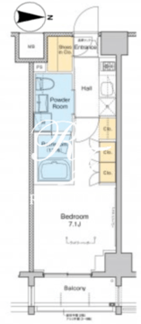 プラウドフラット錦糸町2 402 間取り図