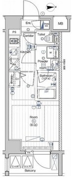 プレミアムキューブ大井町#mo 502 間取り図